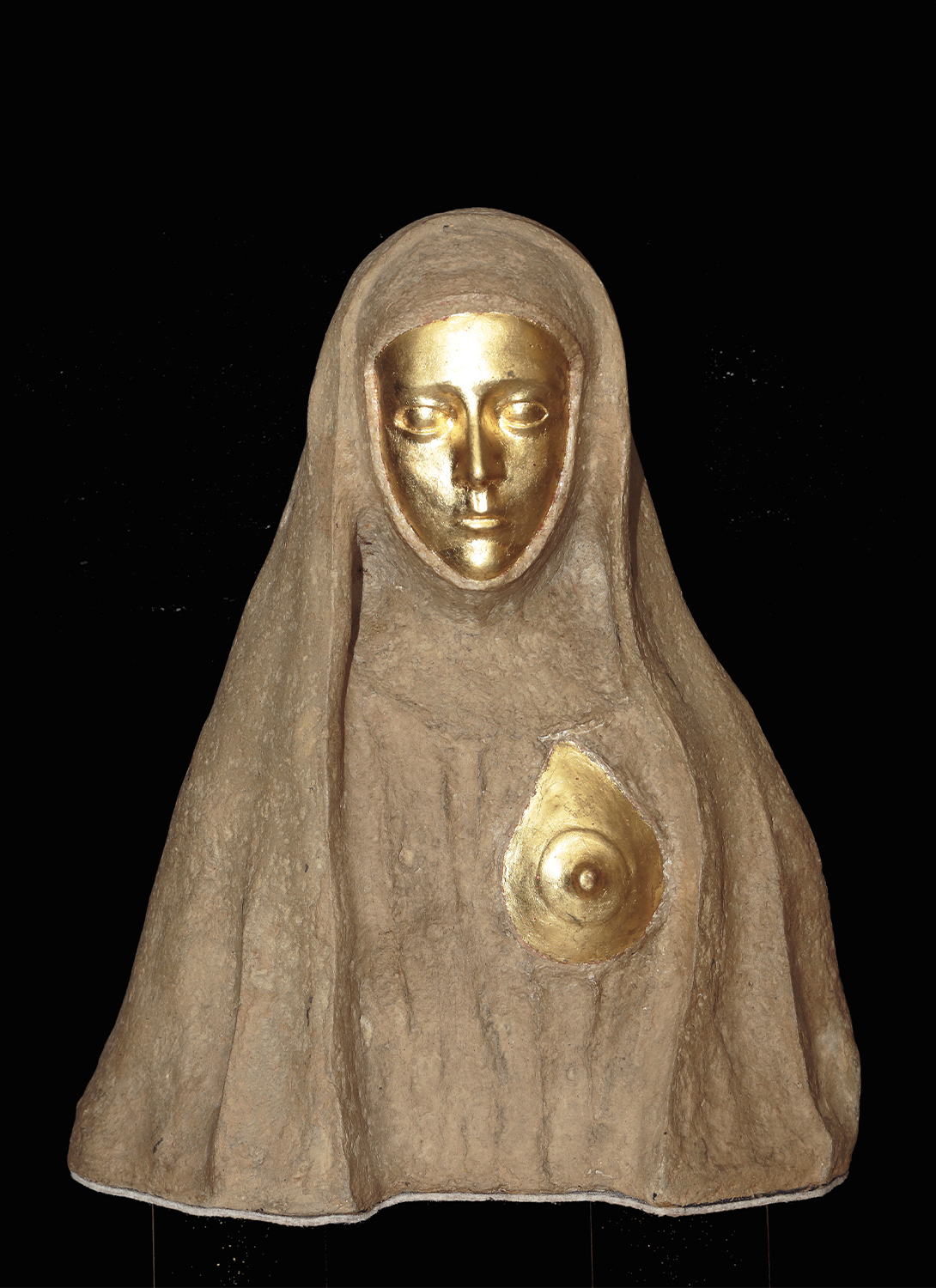 <span style="font-weight: 600">Madonna del late</span> - Foglia d’oro, Valutazione: €  4.600 Misure:  Anno: 