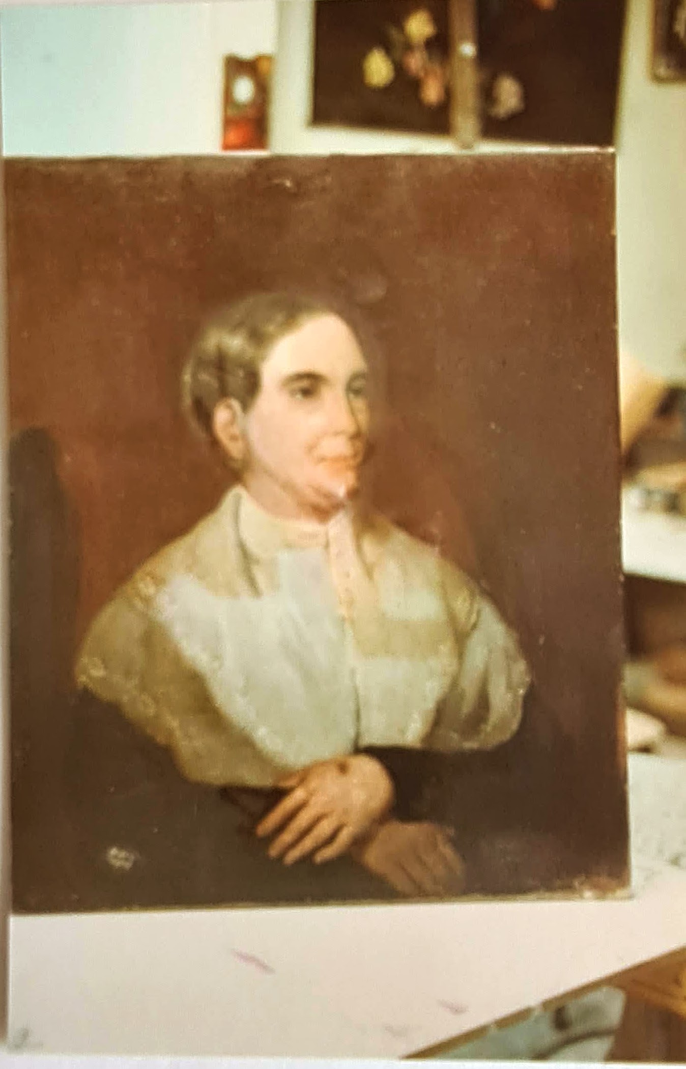 <span style="font-weight: 600">Restauro del ritratto ad olio di Juana Bolívar <span style="font-weight: 600"> Sorella del liberatore. Casa Natale del Liberatore, Simón Bolívar,  anno 1981. Venezuela.